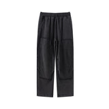 Men's Plush Lining Baggy Patch Trousers-INNBLAC Fashion Apparel