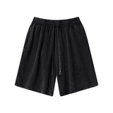 Vintage Wash Destructive Shorts-INNBLAC Fashion Apparel