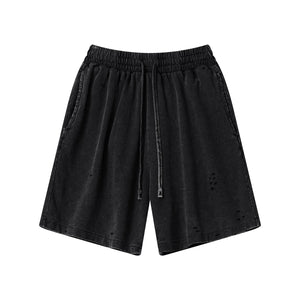 Vintage Wash Destructive Shorts-INNBLAC Fashion Apparel