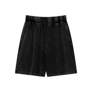 Washed Loose Fit Short Pants-INNBLAC Fashion Apparel