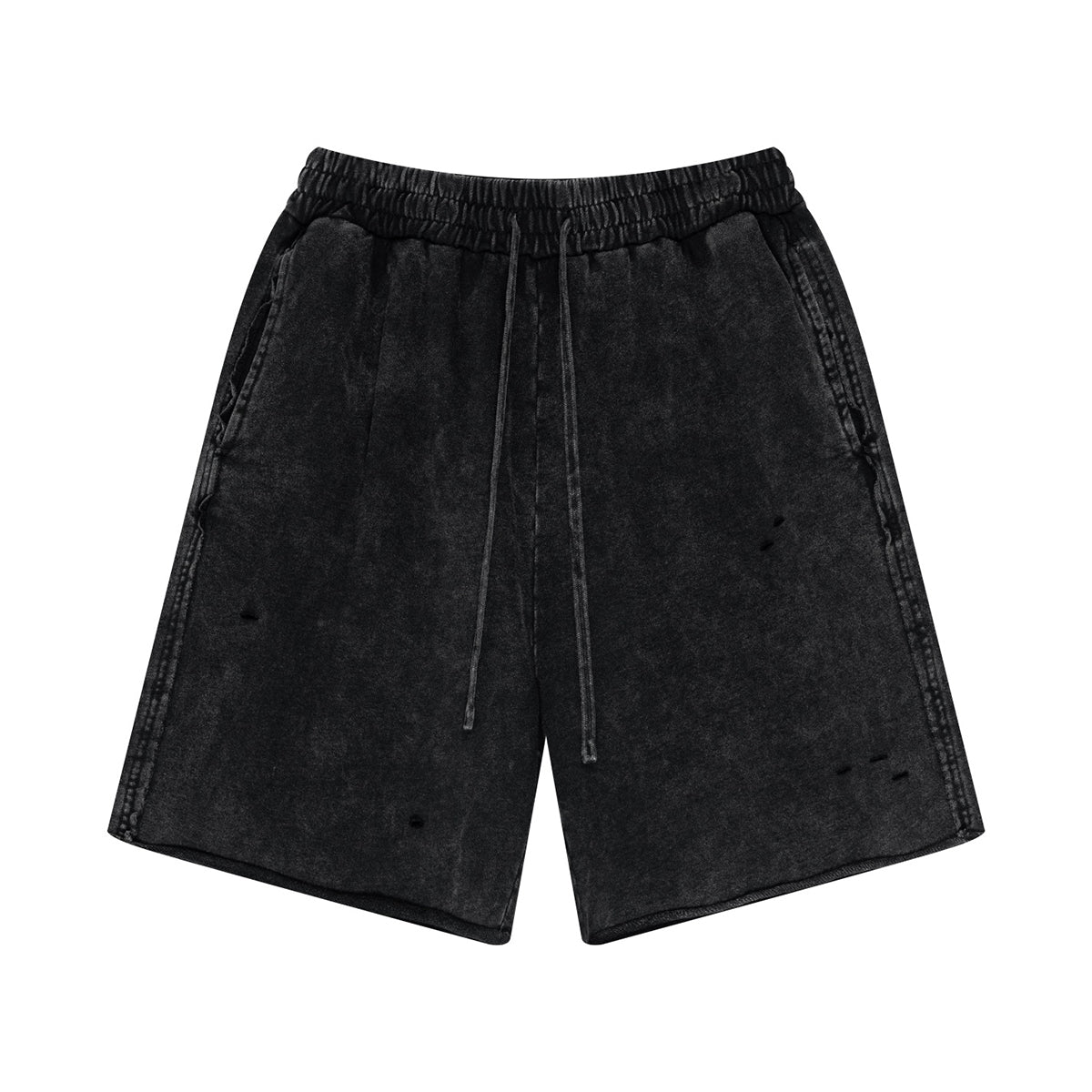 Raw Edge Destructive Short Pants-INNBLAC Fashion Apparel