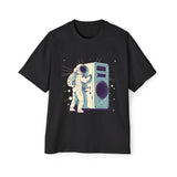 Astronaut Music Lover Graphic Tee-INNBLAC Fashion Apparel