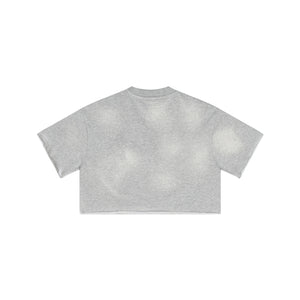 Heavyweight Washed Crop T Shirt-INNBLAC Fashion Apparel