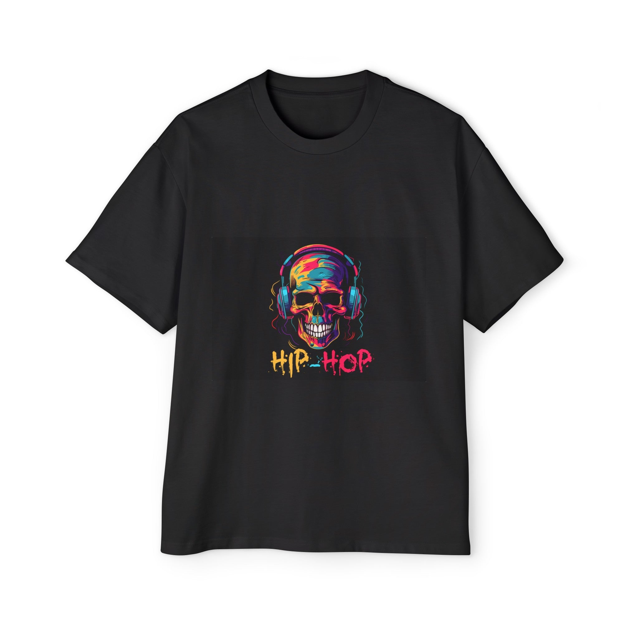 Hip Hop Music Lover Skull Graphic Tee-INNBLAC Fashion Apparel