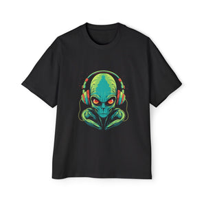 Alien Music Lover Vintage Graphic Tee-INNBLAC Fashion Apparel