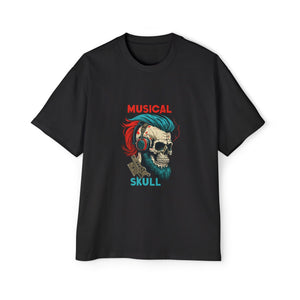 Musical Skull Graphic Tee-INNBLAC Fashion Apparel