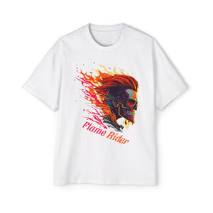 Skull Flame Rider Graphic Tee-INNBLAC Fashion Apparel