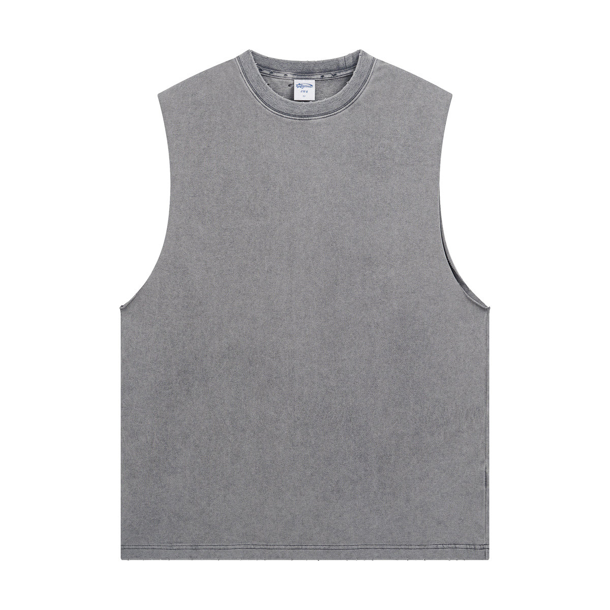 Distressed Raw Edge Sleeveless Tee 8oz-INNBLAC Fashion Apparel