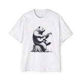 Bear Playing Guitar Graphic Tee-INNBLAC Fashion Apparel