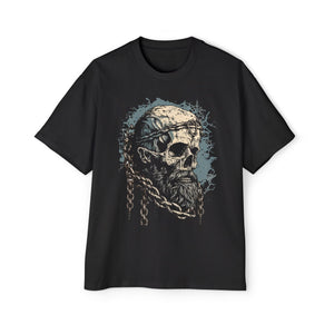 Skull Viking Graphic Tee-INNBLAC Fashion Apparel