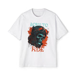 Born To Ride Skull Graphic Tee-INNBLAC Fashion Apparel