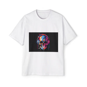 Colorful Hip Hop Skull Graphic Tee-INNBLAC Fashion Apparel