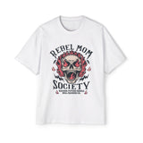 Rebel Mom Society Skull Graphic Tee-INNBLAC Fashion Apparel