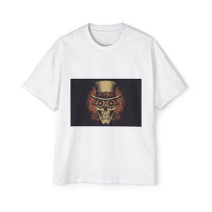 Steampunk Skull Vintage Graphic Tee-INNBLAC Fashion Apparel