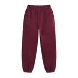 Solid Color Plush Lining Jogger-INNBLAC Fashion Apparel