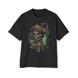 Skull Pirate Rum Graphic Tee-INNBLAC Fashion Apparel