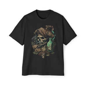 Skull Pirate Rum Graphic Tee-INNBLAC Fashion Apparel