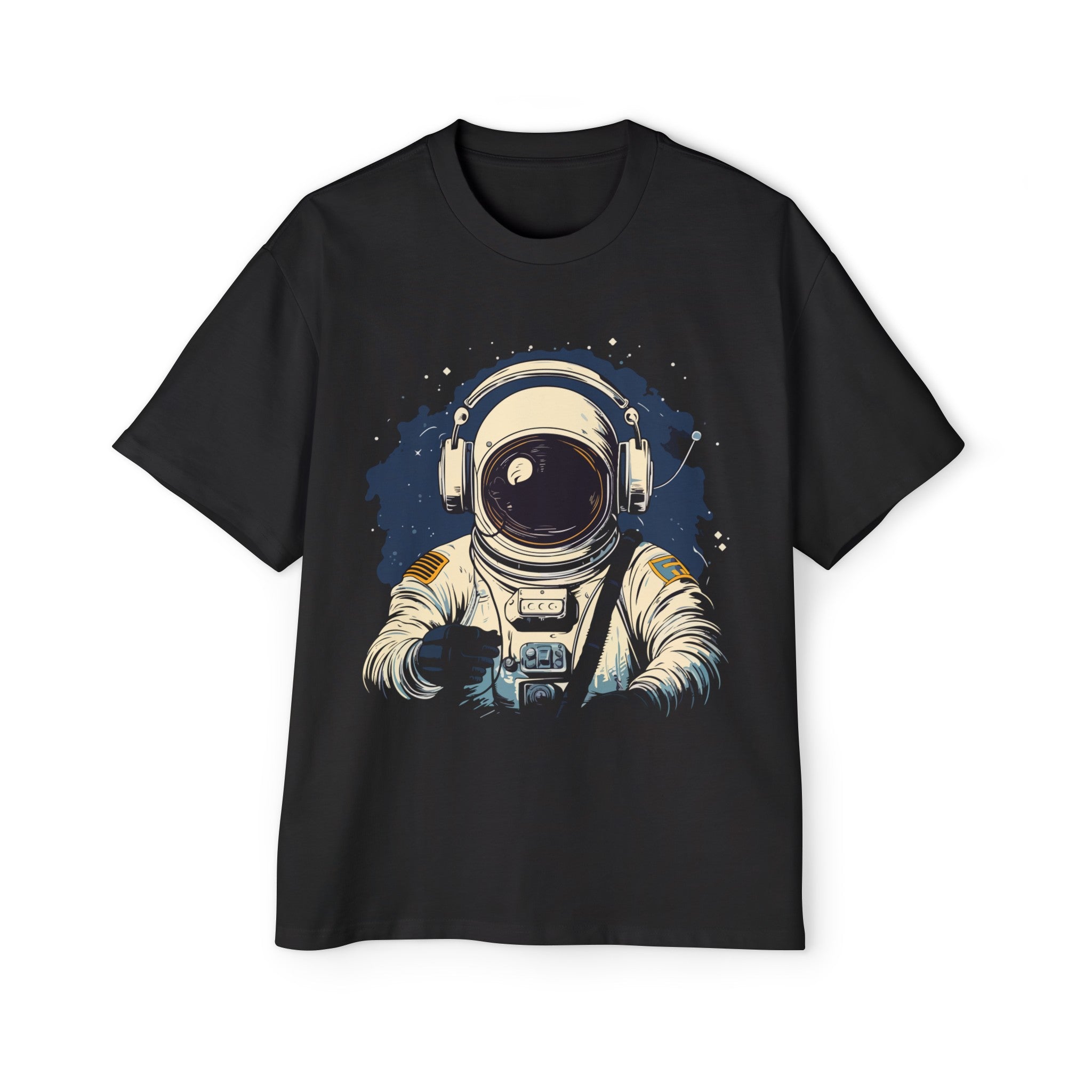 Astronaut With Headphones Graphic Tee-INNBLAC Fashion Apparel