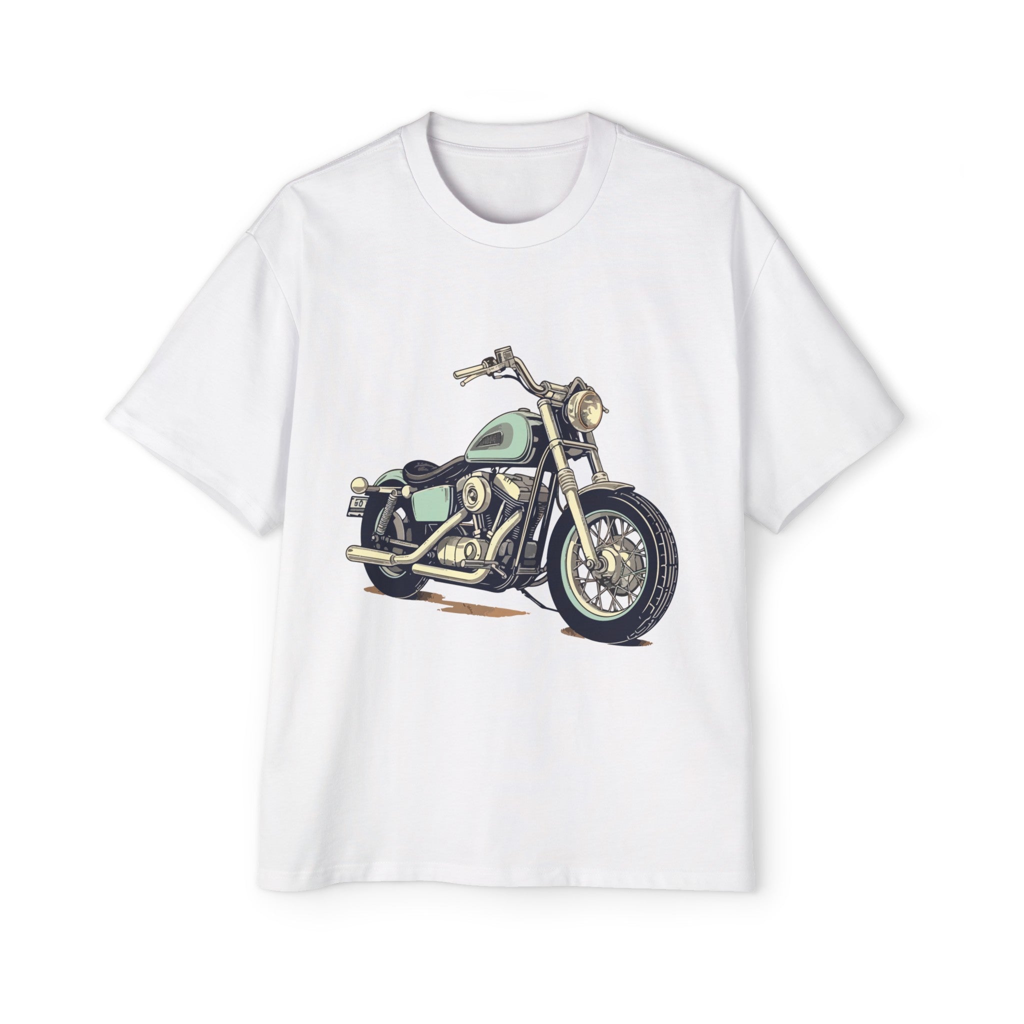 Vintage Motorcycle Graphic Tee-INNBLAC Fashion Apparel