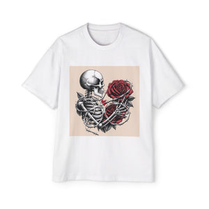 Skeletons Love Roses Graphic Tee-INNBLAC Fashion Apparel