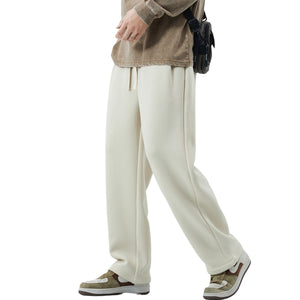 Plush Lining Straight Leg Joggers-INNBLAC Fashion Apparel