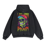 Zombies Graphic Double Slider Zip Hoodie-INNBLAC Fashion Apparel