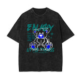 Bear Doll Urban Streetwear Graffiti Tee-INNBLAC Fashion Apparel