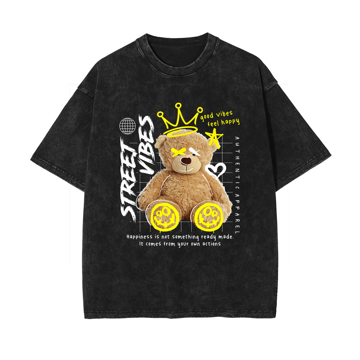 Cute Teddy Bear Urban Streetwear Tee-INNBLAC Fashion Apparel