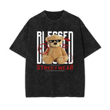 Cute Teddy Bear Urban Streetwear Tee-INNBLAC Fashion Apparel