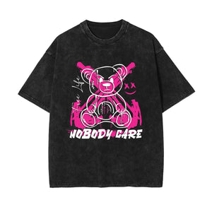 Bear Doll Urban Streetwear Graffiti Tee-INNBLAC Fashion Apparel