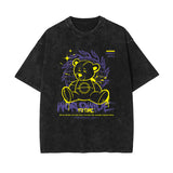 Bear Doll Urban Streetwear Graffiti Tee-INNBLAC Fashion Apparel