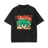 Bear Doll Streetwear Graffiti Tee-INNBLAC Fashion Apparel