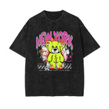 Teddy Bear Urban Streetwear Illustration Tee-INNBLAC Fashion Apparel