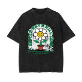 Flower Urban Streetwear Graphic Tee-INNBLAC Fashion Apparel