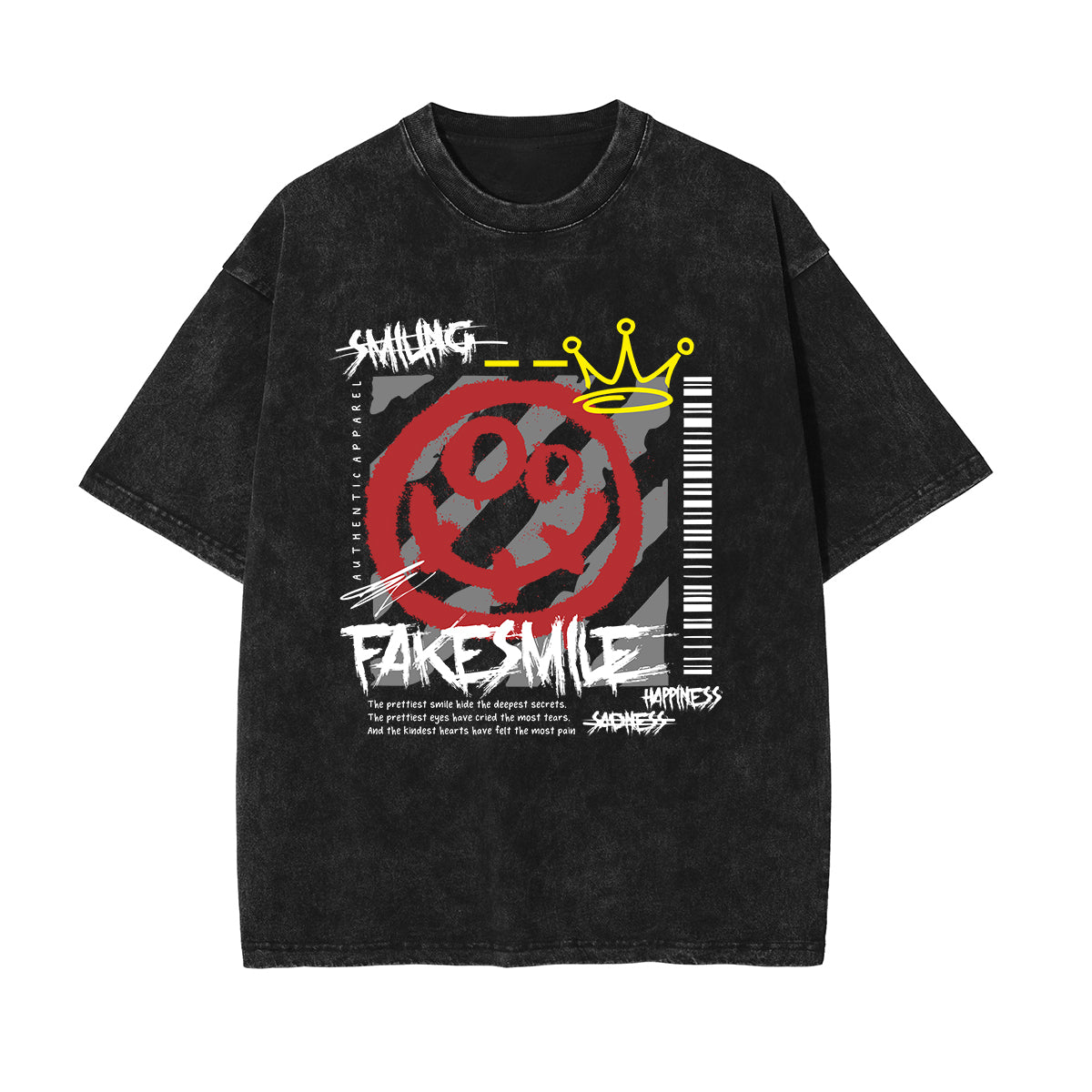 Graffiti Smile Streetwear Graphic Tee-INNBLAC Fashion Apparel