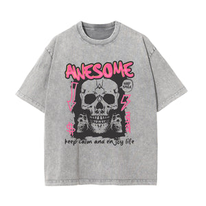 Skull Urban Streetwear Graphic Tee-INNBLAC Fashion Apparel