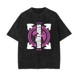 Urban Streetwear Stone Wash Graphic Tee-INNBLAC Fashion Apparel