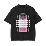 Urban Streetwear Stone Wash Graphic Tee-INNBLAC Fashion Apparel