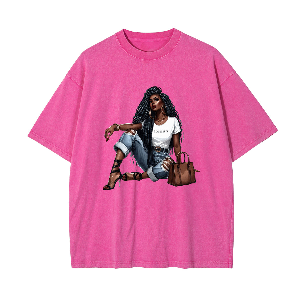 Black Girl Praying Graphic Tee-INNBLAC Fashion Apparel