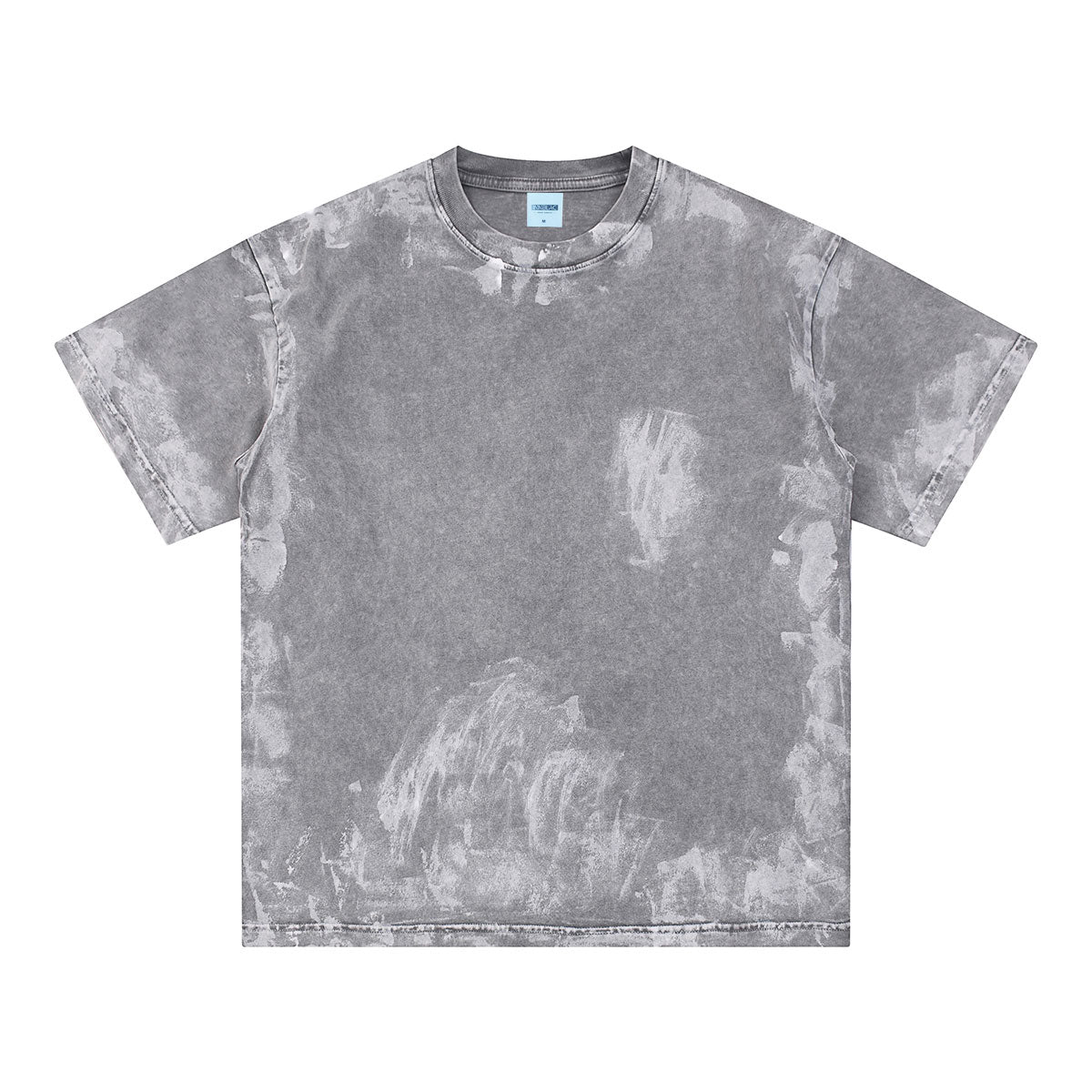Loose Fit Washed Painted T Shirt 7.5oz Unisex Stone Wash Tee - INNBLAC ...